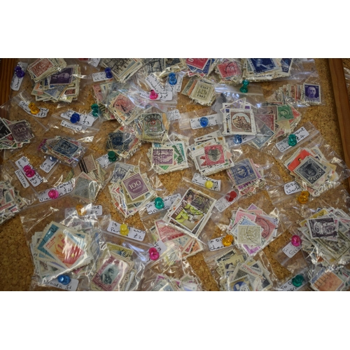 120 - A mixed collection of loose stamps to include mostly world stamps. (Qty)