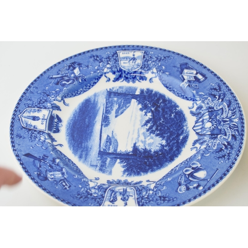 137 - A collection of 8 Wedgwood 'On Post In Camp' Third Half Hour dinner plates, 26cm diameter (8).