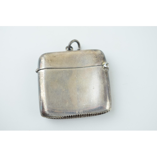 51 - Silver vesta case, 22.1g, Birm 1907.