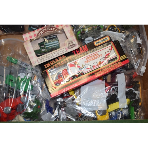 61 - A mixed collection of die cast vehicles and vintage toys. (Qty)