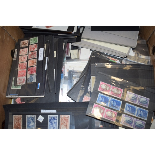 80 - A large quantity of vintage Uk and world stamps, multiple sleeves. (Qty)