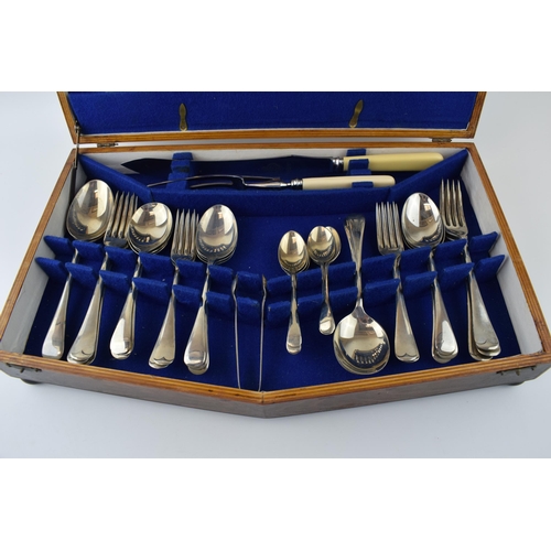 154 - A cased Sheffield stainless steel cutlery set 'Silvawyte' by L.B.B.