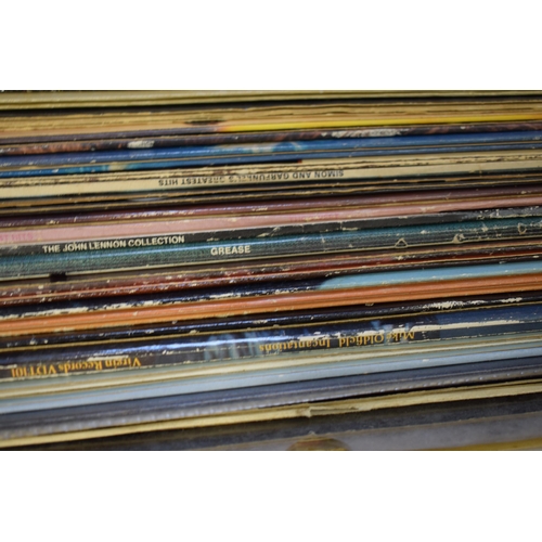 176 - A large quantity of LP records to include rock and pop records of the 70s and 80s. (Qty)