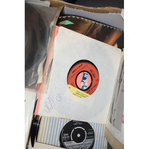 178 - A large quantity of 45 single records to include rock and pop vinyl of the 70s and 80s. (Qty)