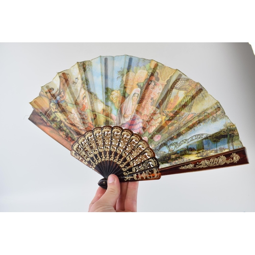 212 - A collection of mid 20th century and later decorative hand fans, varying sizes and styles, largest 5... 