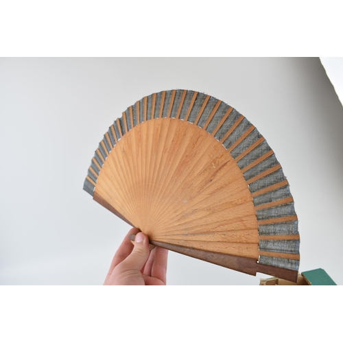 212 - A collection of mid 20th century and later decorative hand fans, varying sizes and styles, largest 5... 