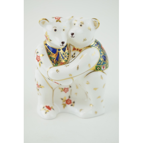 219 - Royal Crown Derby miniature pair of bears, first quality (these were produced without stoppers).