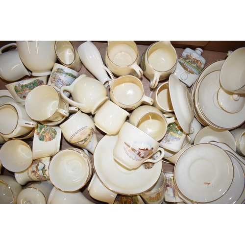 220 - A large collection of Crown Devon Fieldings to include cups and saucers, jugs, vases and others (Qty... 