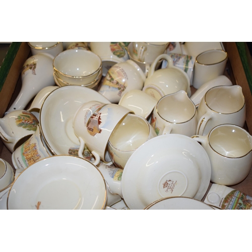 220 - A large collection of Crown Devon Fieldings to include cups and saucers, jugs, vases and others (Qty... 