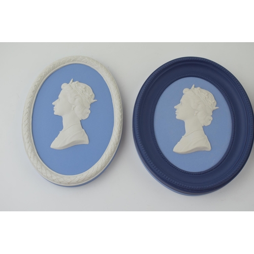 251 - Wedgwood medallions to include two tri-colour examples Duke of Edinburgh and Silver Jubilee of Queen... 