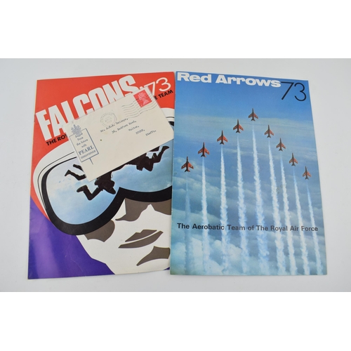 238 - Two Red Arrows Royal Air Force programmes 1973 signed by all members of the squadron. (2)