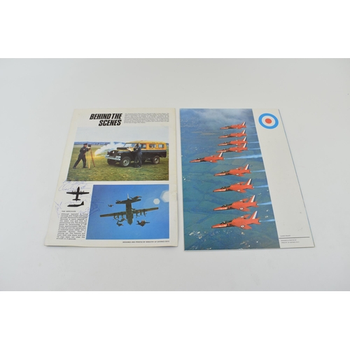 238 - Two Red Arrows Royal Air Force programmes 1973 signed by all members of the squadron. (2)