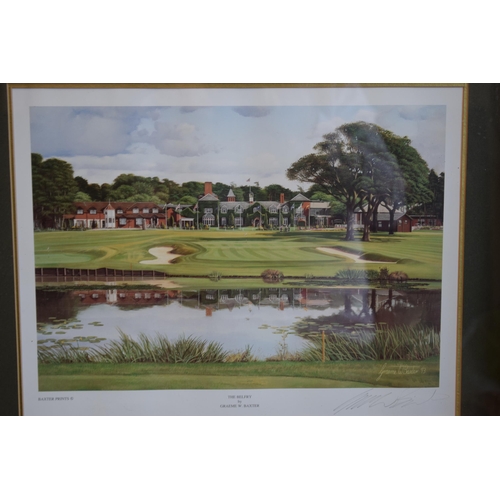 269 - A pair of prints of a golfing theme to include Baxter Prints 'Royal County Down, Ireland' signed by ... 