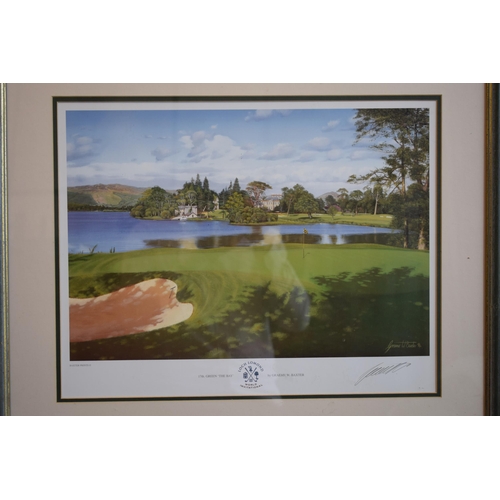 271 - Graeme W. Baxter signed artists proof '17th Green The Bay Loch Lomond World Ivitational' 1996. 38cm ... 