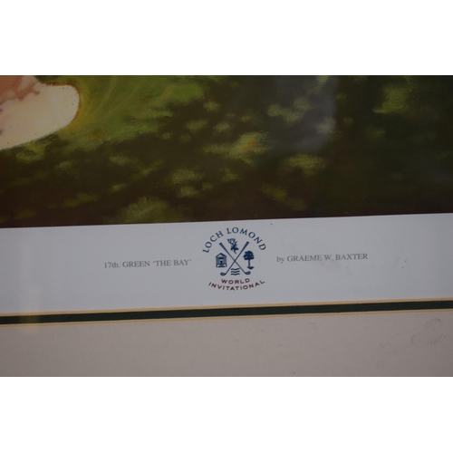 271 - Graeme W. Baxter signed artists proof '17th Green The Bay Loch Lomond World Ivitational' 1996. 38cm ... 