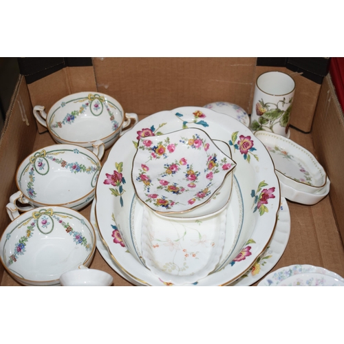 277 - A mixed collection of ceramic novelty and miniature items to include Wedgwood Wild Strawberry tray, ... 