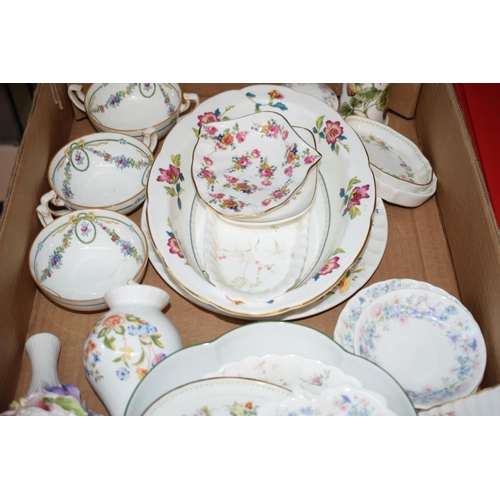 277 - A mixed collection of ceramic novelty and miniature items to include Wedgwood Wild Strawberry tray, ... 