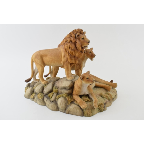 103 - Teviotdale 'Pride of Lions'. 1990, sculpted by Tom Mackie. Moulded, painted and hand finished in Sco... 