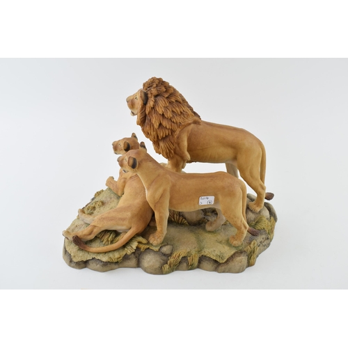 103 - Teviotdale 'Pride of Lions'. 1990, sculpted by Tom Mackie. Moulded, painted and hand finished in Sco... 