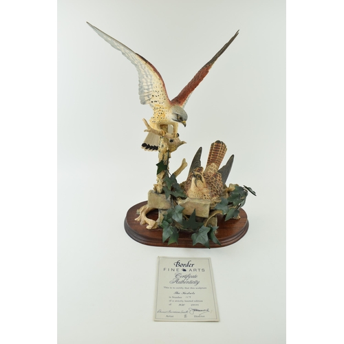 104 - Border Fine Arts 'The Kestrels' Model No. L100 by David Burnham Smith, Limited Edition of 950, on wo... 