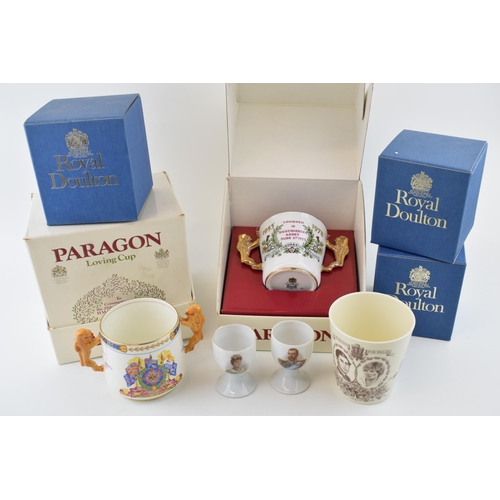 154 - Commemorative ware to include a Paragon Loving Cup Commemorating the Coronation of Edward VIII in Ma... 