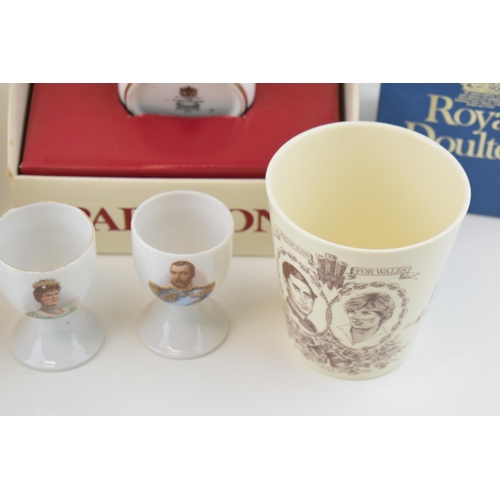 154 - Commemorative ware to include a Paragon Loving Cup Commemorating the Coronation of Edward VIII in Ma... 