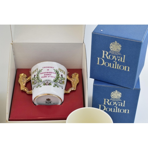 154 - Commemorative ware to include a Paragon Loving Cup Commemorating the Coronation of Edward VIII in Ma... 