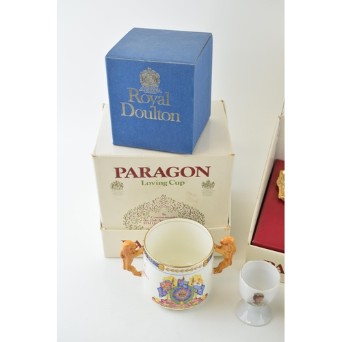 154 - Commemorative ware to include a Paragon Loving Cup Commemorating the Coronation of Edward VIII in Ma... 