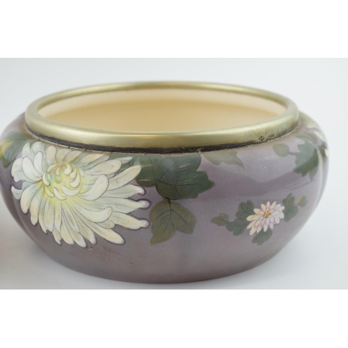 173 - A Royal Doulton Art Nouveau bowl together with another similar example with Water Lilly design and E... 