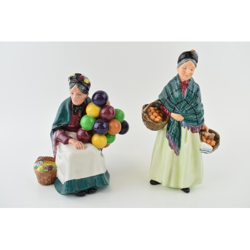 174 - Royal Doulton figure 'The Orange Lady' HN 1953 together with 'The Old Balloon Seller' HN 1315. (2) H... 