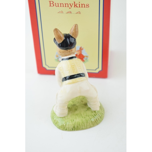 191 - Boxed Royal Doulton Cricketer Bunnykins Wicketkeeper Bunnykins DB150.