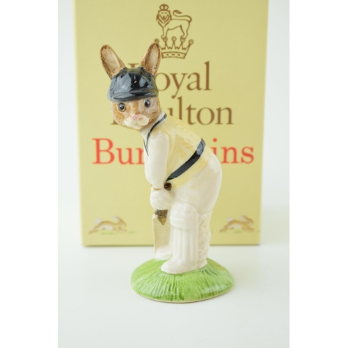 194 - Boxed Royal Doulton Cricketer Bunnykins Batsman Bunnykins DB144.