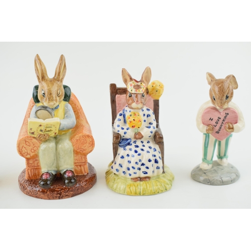 200 - Royal Doulton Bunnykins to include Susan, Paperboy, Sweet Heart (l/e), Olympic and Collector (5).