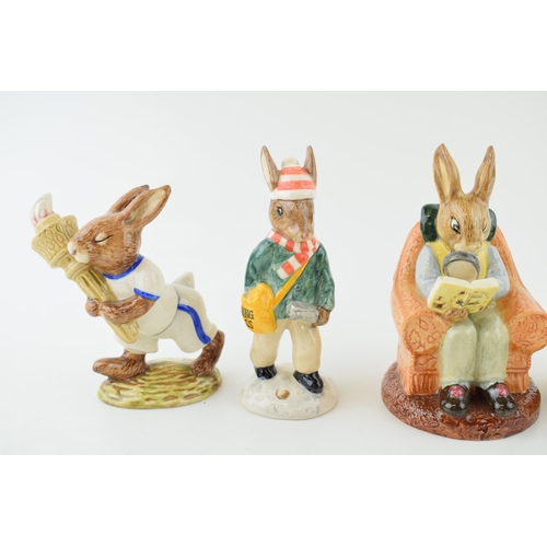 200 - Royal Doulton Bunnykins to include Susan, Paperboy, Sweet Heart (l/e), Olympic and Collector (5).