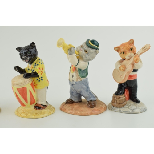 4 - Beswick Cats Chorus to include Calypso Kitten, Feline Flamenco and others (6).