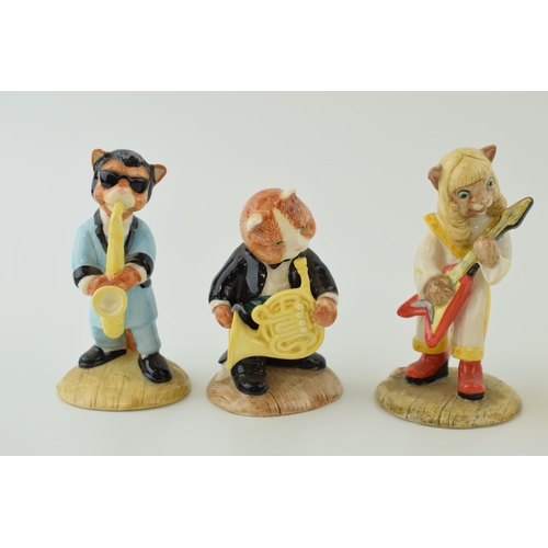 4 - Beswick Cats Chorus to include Calypso Kitten, Feline Flamenco and others (6).