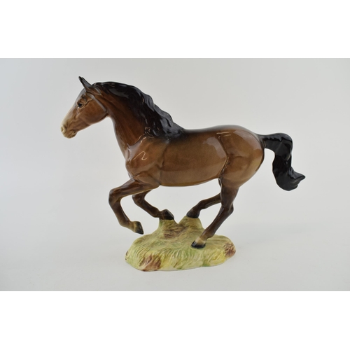 50 - Beswick cantering horse in brown colourway (restored).