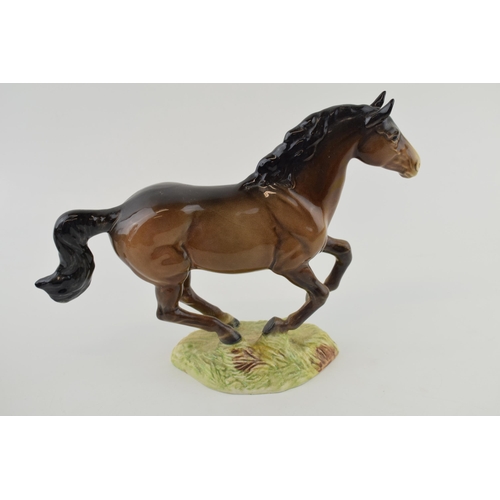 50 - Beswick cantering horse in brown colourway (restored).