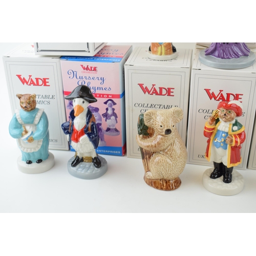 78 - 10 x Wade figures of Town Crier Catkins, Cook Catkins, Australian Koala Bear, Goosy Goosy Gander,  F... 