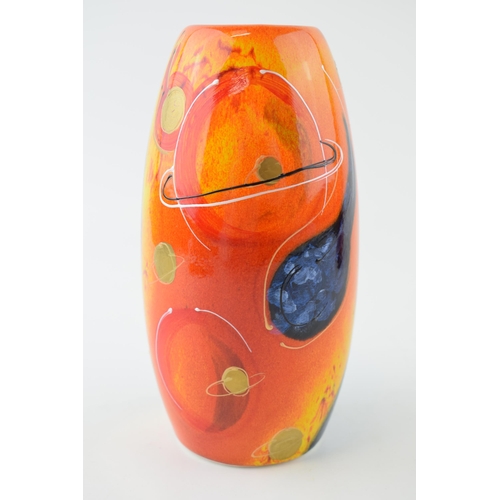 98 - Anita Harris skittle vase in the Eclipse pattern, 17cm tall.