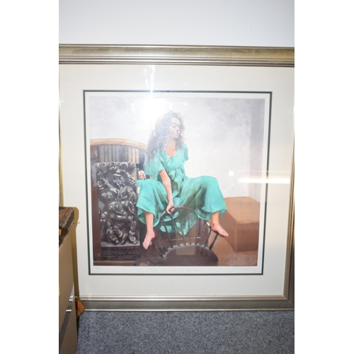 352 - Robert O. Lenkiewicz limited edition print 'Painter with Woman / St. Antony Theme' signed in pencil,... 