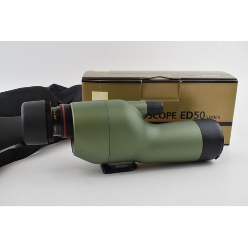 357 - Boxed Nikon Fieldscope ED50, with outer case, appears in good and clean condition.