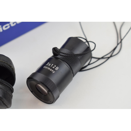 358 - Boxed Zeiss Victory 3 x 12 B Mono / Sports Optics / Monocular.