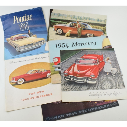 365 - A collection of vintage American motor car advertising / sales brochures to include '1948 Studerbake... 