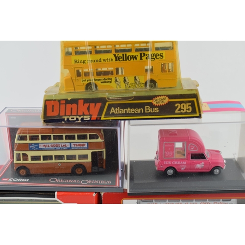 415 - A collection of boxed vintage die cast vehicles to include Dinky Toys 295 Atlantean Bus, Original Om... 