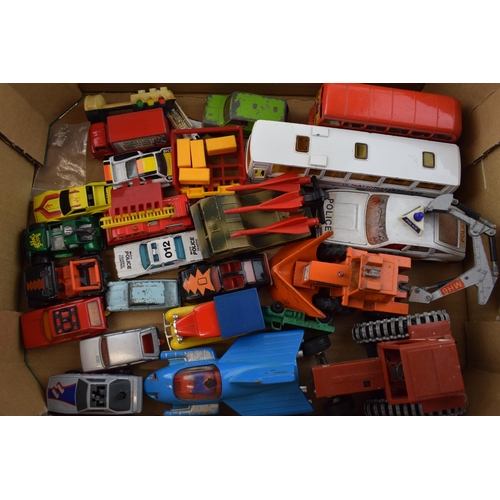 425 - A mixed collection of vintage die cast models by Britains, Matchbox, Siku, Corgi Toys, Lesney and si... 