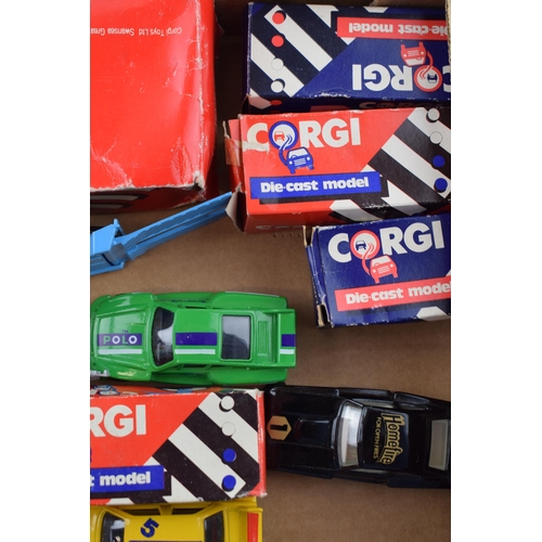 426 - A collection of boxed vintage Corgi die cast models to include 'Volvo Car Transporter', 'BMW M3 Raci... 