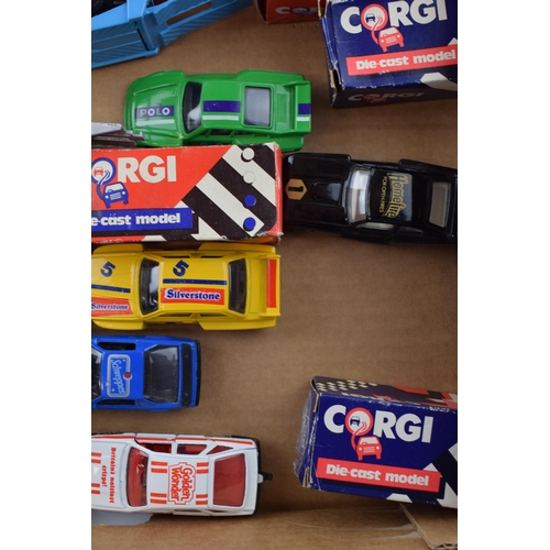 426 - A collection of boxed vintage Corgi die cast models to include 'Volvo Car Transporter', 'BMW M3 Raci... 