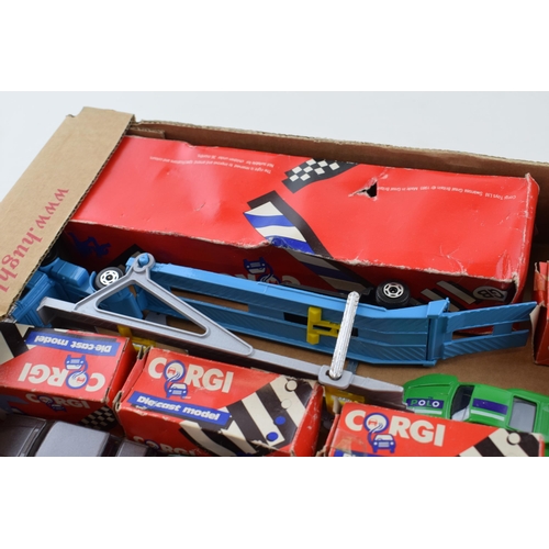 426 - A collection of boxed vintage Corgi die cast models to include 'Volvo Car Transporter', 'BMW M3 Raci... 