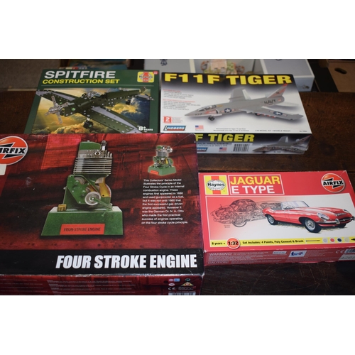 430 - A collection of boxed new old stock Airfix and similar model makers kits to include Airfix 'Four Str... 